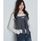 キャミソール レイヤードデザインキャミ