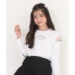 tシャツ PINKHUNT ピンクハント 肩シースルー開きロンT 0893K キッズ 子供服 女の子