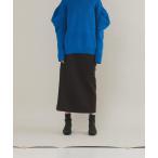 スカート stripe midi skirt