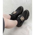 ショッピングモノグラム スニーカー 「SUSTAINABLE」ビジューモノグラムパーツソックススニーカー レディース