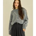 ニット セーター nuance tape line knit/ニュアンステープラインニット レディース