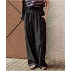 パンツ 「追加6」「撥水/接触冷感/洗える/UVカット」リネンナイロンストレッチワイドパンツ レディース