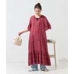 「FREAK'S STORE」 半袖ワンピース SMALL レッド レディース
