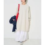ショッピングミモレ丈 ワンピース 限定展開　ビッグシルエット ロング スリーブ Tシャツ ミニ ワンピース