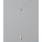 ネックレス 「トリカラー」 ラリエットネックレス レディース