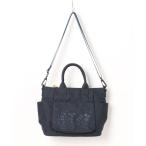 ショッピング花瓶 ショルダーバッグ バッグ 「glanta」ドットと花瓶刺繍スクエアトートショルダーバッグ レディース