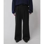 ショッピングウエスト スラックス ダブルクロス2タックワイドスラックス メンズ