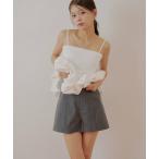 パンツ バックネームショートパンツ レディース