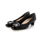 ショッピングコンビ パンプス 「３E」エナメルコンビバックルパンプス