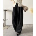 ショッピングカジュアル スラックス パンツ 「防シワ、ウォッシャブル機能付き」1年中使えて、ONもOFFも主役級。高機能タックワイドカーブシルエットスラックスパンツ レディー