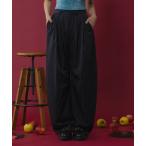 パンツ Embroidery logo stripe balloon slacks -刺繍ロゴストライプバルーンパンツ - レディース メンズ