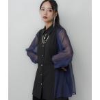 ブラウス シャツ シアーキリカエデザインシャツ(HARE) レディース