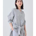 ショッピングリネン ブラウス シャツ 「洗える」フレンチリネンシャツ レディース