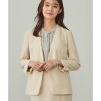 ショッピングUV スーツ 「洗える／UVケア」ストレッチノーカラージャケット レディース