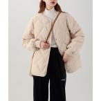 ノーカラーコート コート キルティ