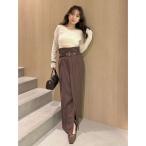 スカート センタープレスタイトスカート