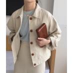 ブルゾン アウター フロントボタン�
