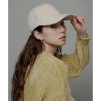 キャップ 帽子 ベロアタッチバックロゴCAP レディース