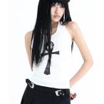 ショッピングレディ 夏 タンクトップ ノースリーブ 「KAIYA」Ankh Halter neck tank top / 「カイヤ」アンクホルターネックタンクトップ レディー