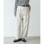 チノパン 「early spring」チノクロス mini tuck パンツ レディース