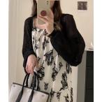 カーディガン レース模様ゆったり�