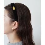 カチューシャ 「 ammy. / エイミードット 」 ゴールドチャーム付き ベロア カチューシャ