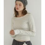 tシャツ boat neck border long-t / ボートネックボーダーロンT レディース