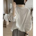 tシャツ ボリュームスリーブラウン