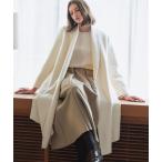 ノーカラーコート コート 「2025AW」「ウール90％＋アルパカ10％」ノーカラー オーバーサイズ ロング丈 ガウンコート レディース