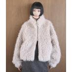 ブルゾン アウター シープファースタンドネックブルゾン レディース