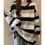 tシャツ ボーダーワイドシルエット