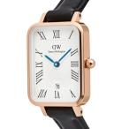 腕時計 Quadro Roman Numerals Date Sheffield 20x26MM レーディス腕時計 ローズゴールド／シルバー レディー