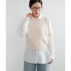 ニット セーター FOX/CASHMEREハーフスリーブニット レディース
