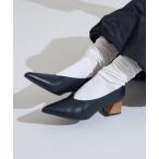ショッピングウェッジソール パンプス レザー ウェッジソールパンプス/ポインテッドシューズ