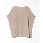 [IENA] вязаный пончо FREE бежевый женский 