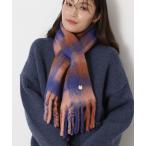 マフラー ストール ボリュームマフラー ”チェック 無地” ネコチャーム レディース