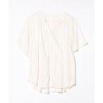 [GLOBAL WORK] короткий рукав блуза L бежевый женский 