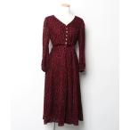 「JILL STUART」 長袖ワンピース 2 レッド レディース