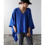 [Bonjour Sagan] пончо FREE голубой женский 