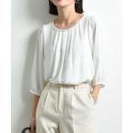 「INTERPLANET」 7分袖ブラウス FREE オ