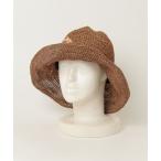 ショッピングストローハット 「CA4LA」 ビジューストローハット - ブラウン レディース