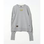 「glamb」 ワンポイントスウェットカットソー 2 グレー メンズ