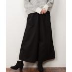 チノパン ツイルガウチョワイドパンツ レディース