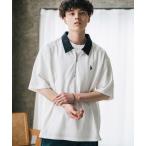 [U.S. POLO ASSN.] рубашка-поло с коротким рукавом L белый × черный мужской 