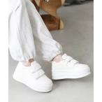 ショッピング厚底 スニーカー スニーカー 厚底パデットベルトスニーカー レディース