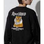 t рубашка ограничение развитие relax Fit дизайн вышивка вырез лодочкой тренировочный / TIGER мужской 