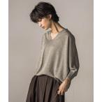 ニット セーター LEVITAシアーVネックドルマンニットプルオーバー「手洗い可能」 レディース