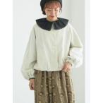 ジャケット ノーカラージャケット アンティーク風ブローチ付きジャケット レディース