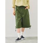 パンツ 裾ドロストカーゴハーフパンツ レディース