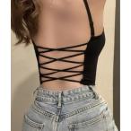 タンクトップ ノースリーブ タンクトップ/ショート丈タンクトップ レディース